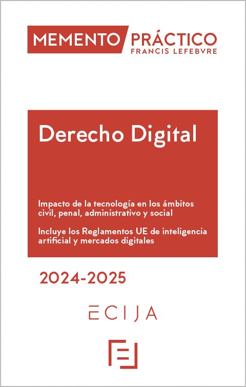 Memento Derecho Digital 2024-2025 | portada del libro
