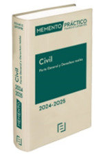 MEMENTO CIVIL PARTE GENERAL Y DERECHOS REALES 2024 2025 | portada del libro