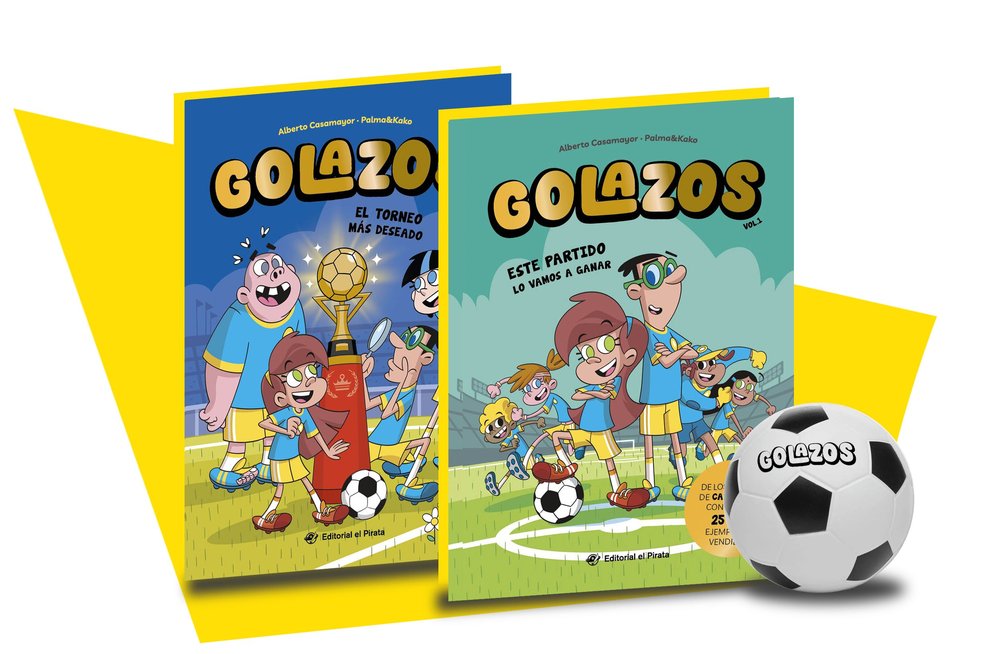 ESTUCHE GOLAZOS: 2 LIBROS + PELOTA, de CASAMAYOR, ALBERTO | portada del libro