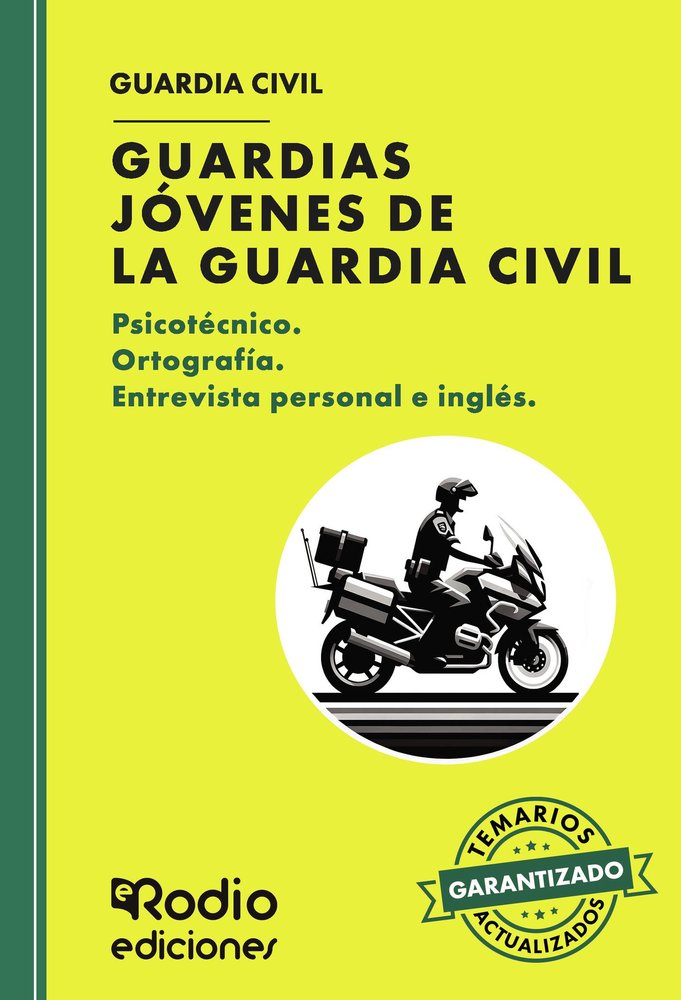 GUARDIAS JOVENES DE LA GUARDIA CIVIL 2025, de Autores, Varios | portada del libro