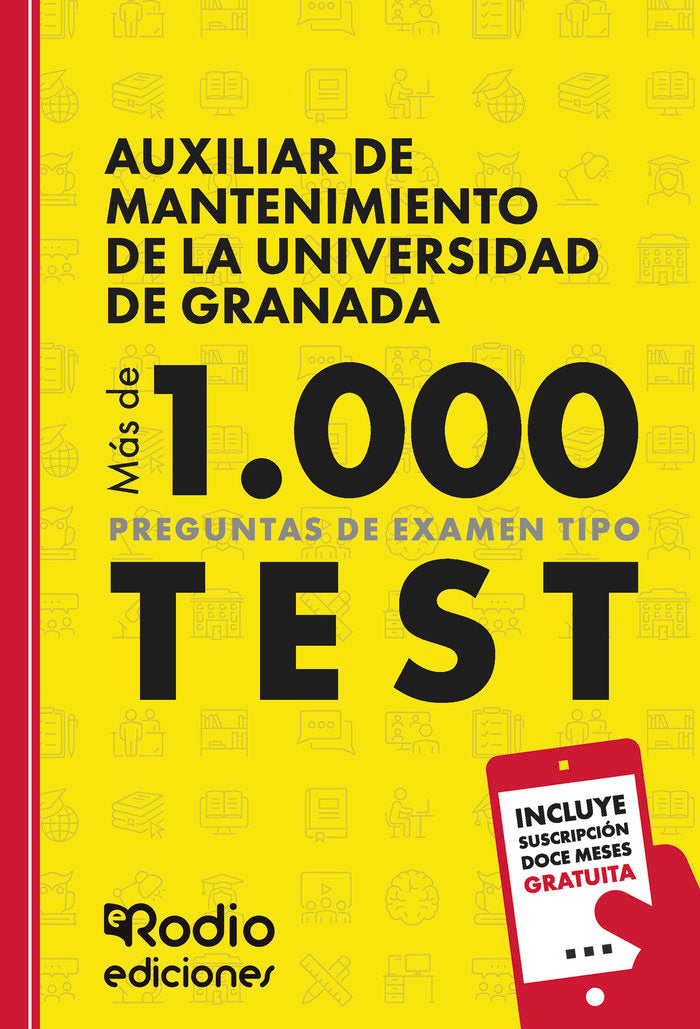 AUXILIAR MANTENIMIENTO UNIVERSIDAD GRANADA. MAS, de RODIO, EDICIONES | portada del libro