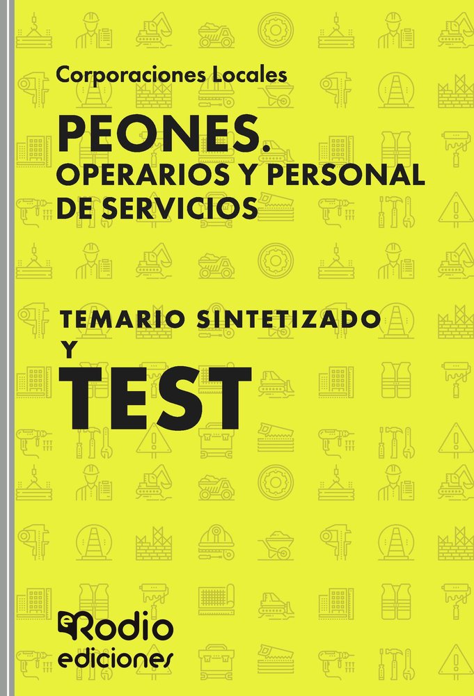 PEONES. OPERARIOS Y PERSONAL DE SERVICIOS. TEMARIO, de EDICIONES RODIO RODIO | portada del libro