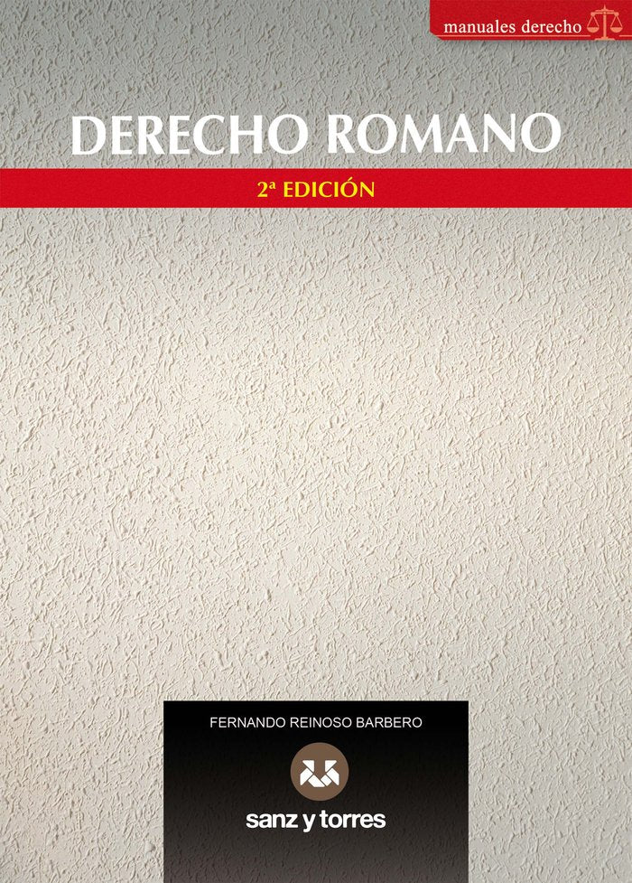 Derecho romano, de REINOSO BARBERO, FERNANDO | portada del libro
