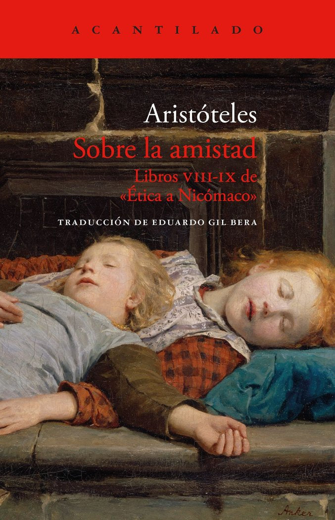 Sobre la amistad, de ARISTOTELES | portada del libro