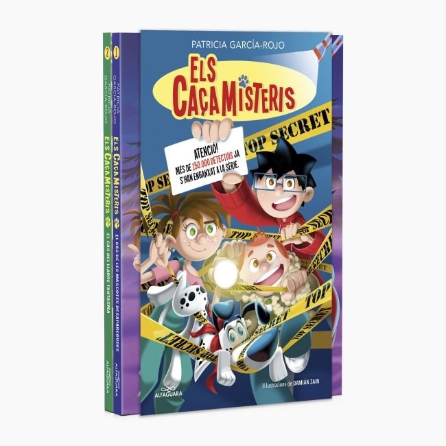 ELS CAÇAMISTERIS 1 I 2 PACK AMB EL CAS DE LES MASCOTES DESA, de PATRICIA GARCIA-ROJO | portada del libro