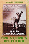 Épica y lírica del fútbol, de García Candau | portada del libro
