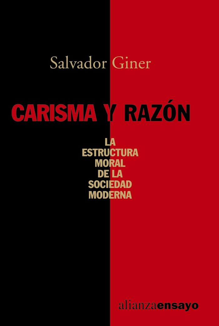 Carisma y razón, de Giner Vidal, Salvador | portada del libro
