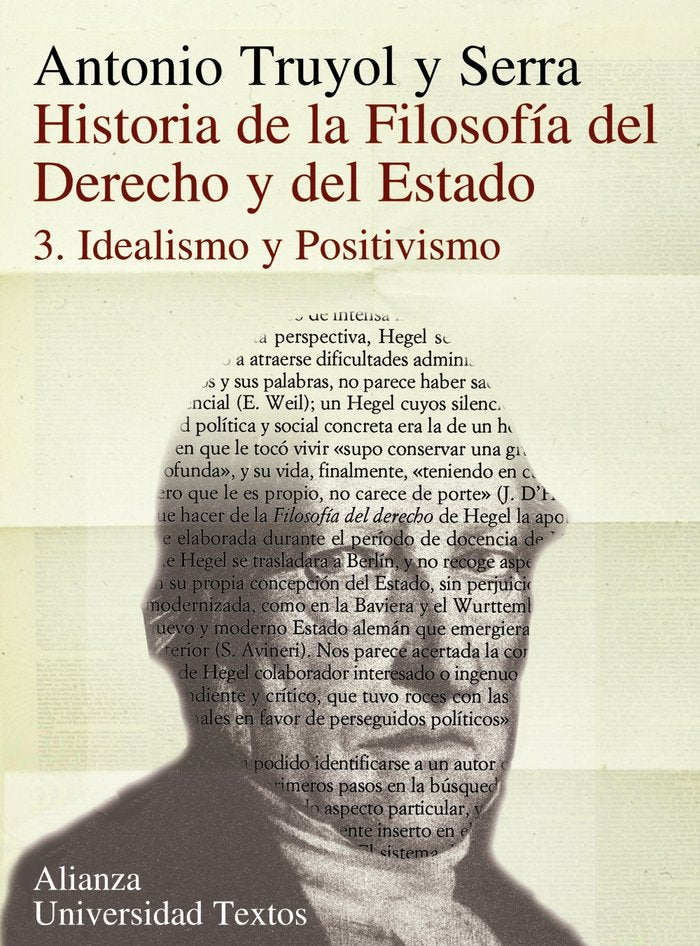 Historia de la filosofía del Derecho y del Estado, de Truyol y Serra, Antonio | portada del libro