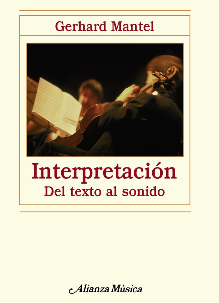 Interpretación, de Mantel, Gerhard | portada del libro