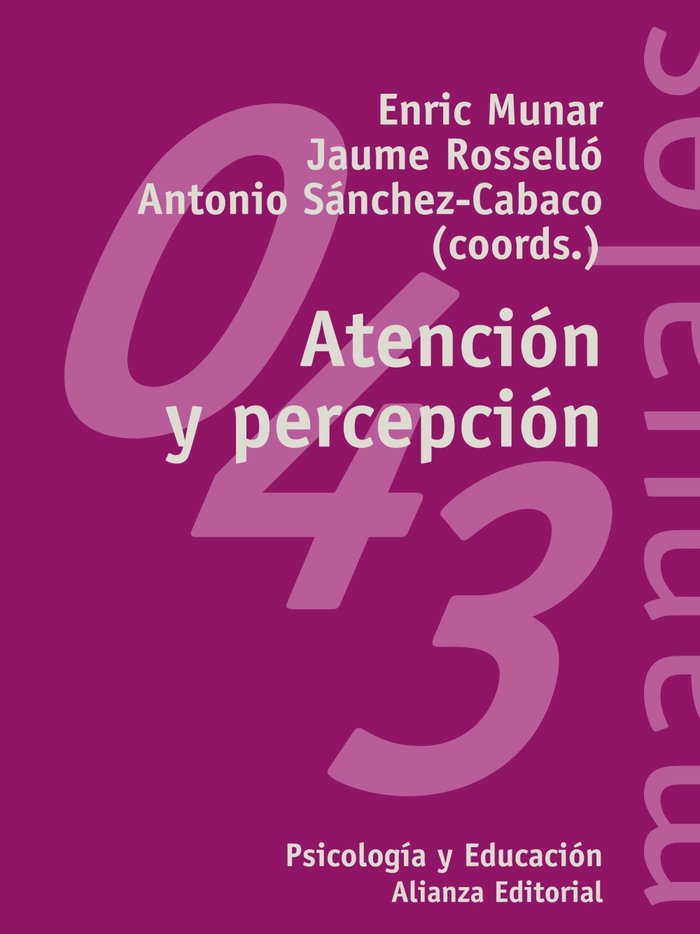 Atención y percepción, de Roselló, Jaume | portada del libro