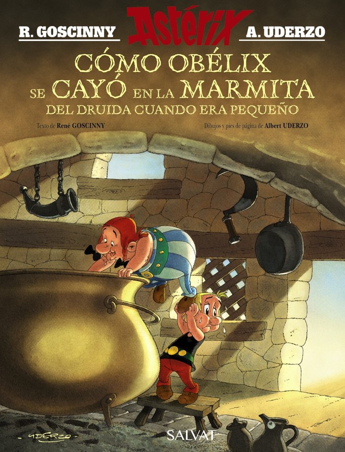 Cómo Obélix se cayó en la marmita del druida cuando era pequeño, de Goscinny, René | portada del libro