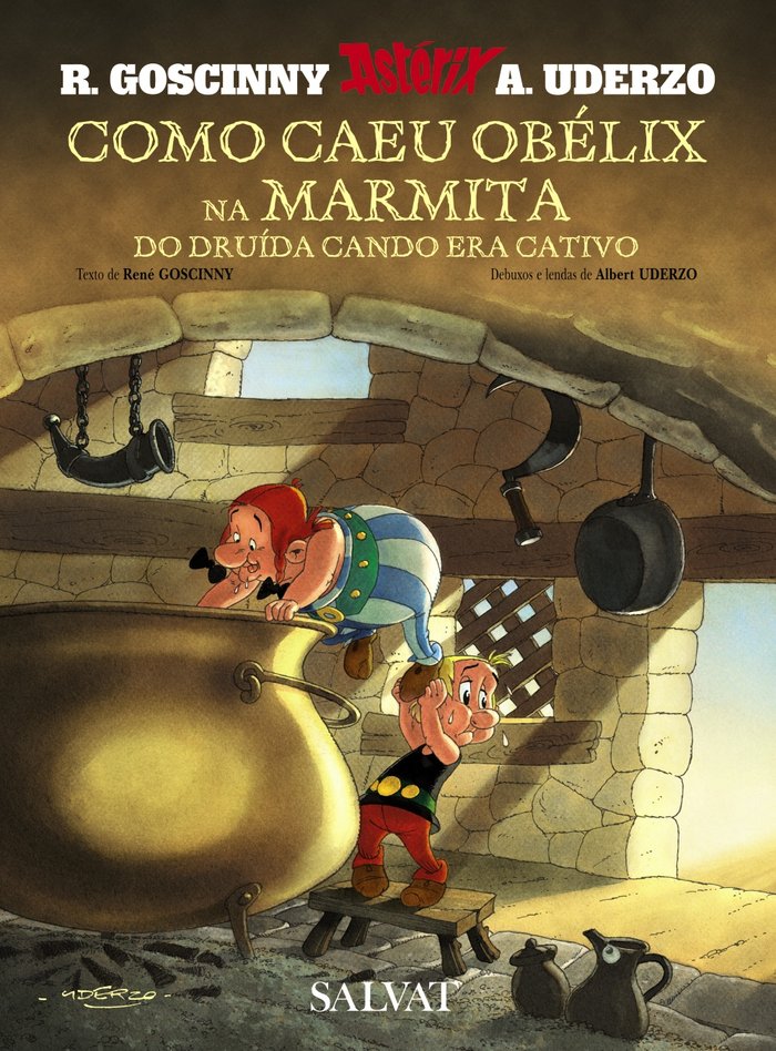 Como caeu Obélix na marmita do druída cando era cativo (galego), de Goscinny, René | portada del libro