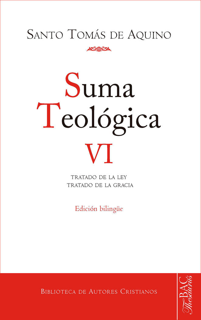 SUMA TEOLOGICA. VI: 1-2 Q. 90-114, de Santo Tomás de Aquino | portada del libro