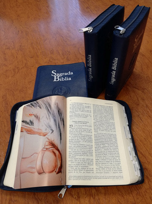 Sagrada Biblia (Ed. popular - estuche símil piel cremallera), de Conferencia Episcopal Española (ed.) | portada del libro