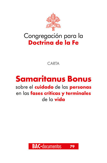 Samaritanus bonus, de Congregación para la Doctrina de la Fe | portada del libro