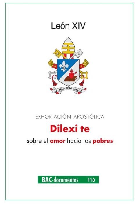 DILEXI TE (BAC), de LEON XIV | portada del libro