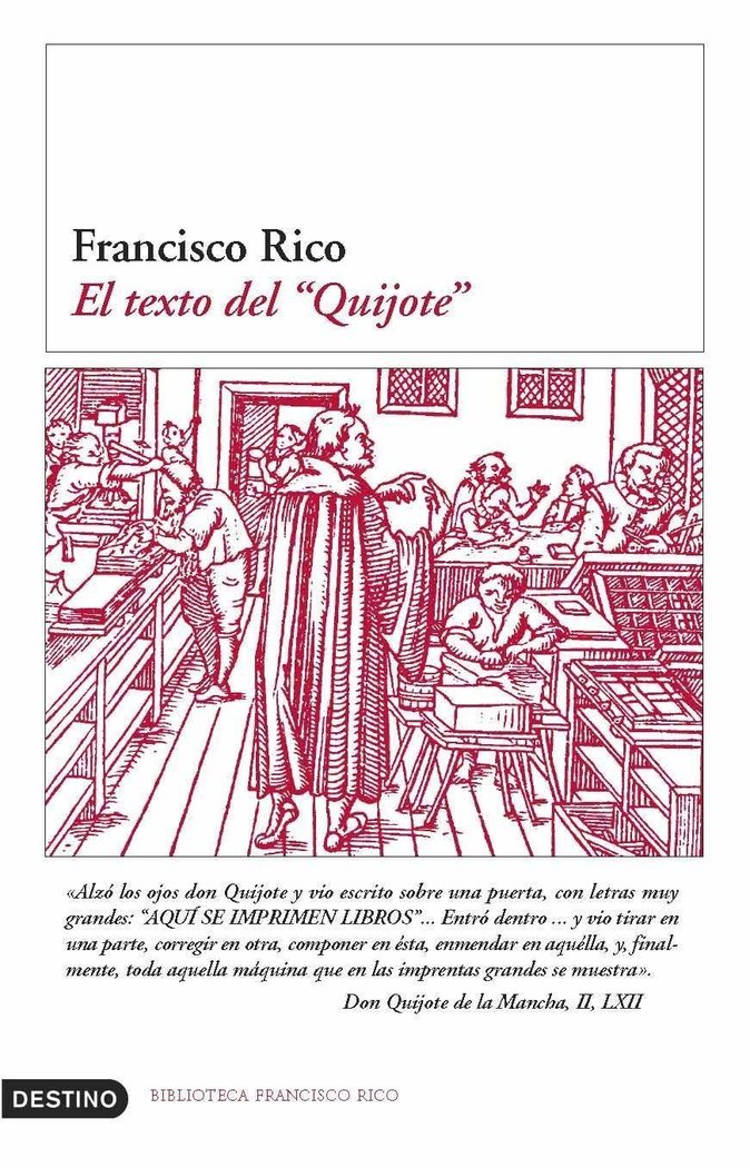 El texto del Quijote, de Rico | portada del libro