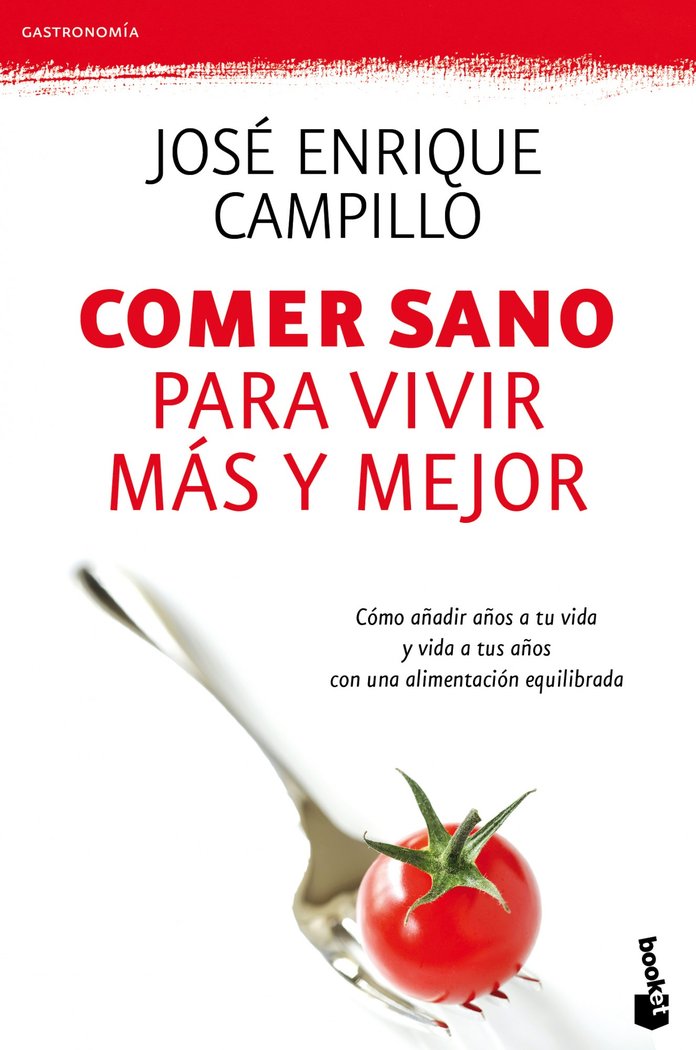 Comer sano para vivir más y mejor, de Campillo Álvarez | portada del libro