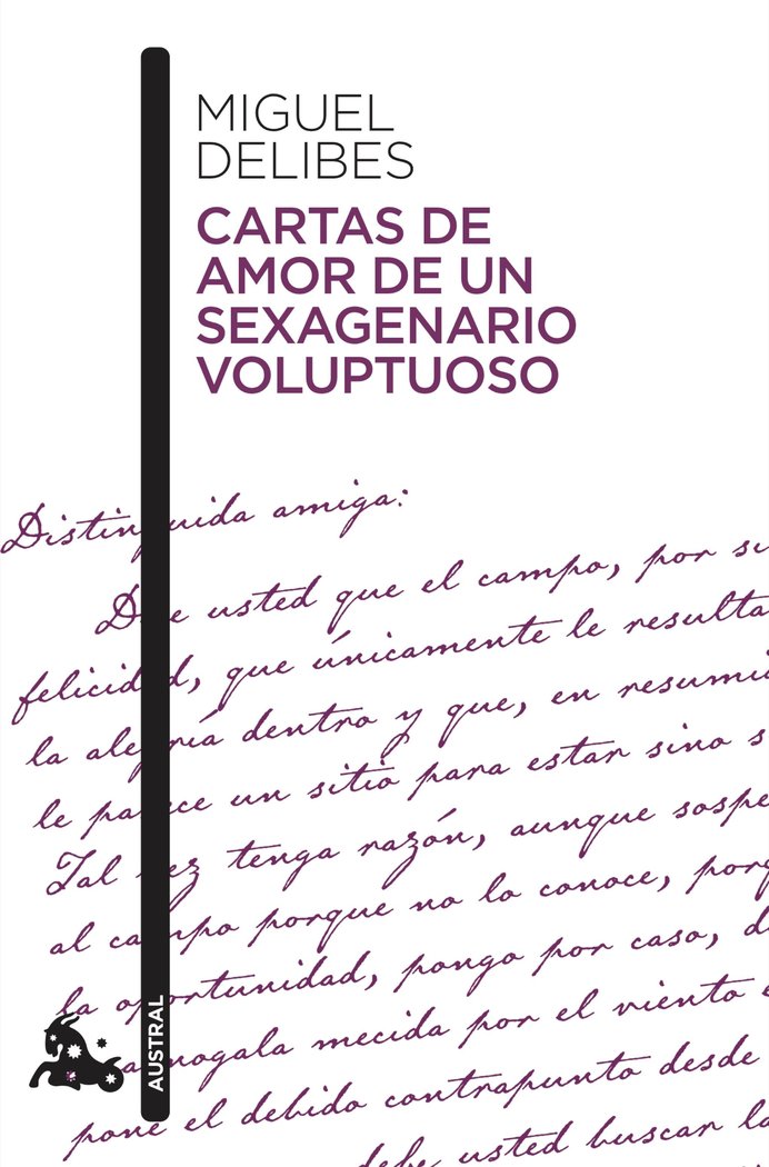 Cartas de amor de un sexagenario voluptuoso, de Delibes, Miguel | portada del libro