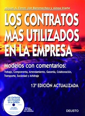 CONTRATOS MAS UTILIZADOS EN LA EMPRESA 2008, de AA. VV. | portada del libro