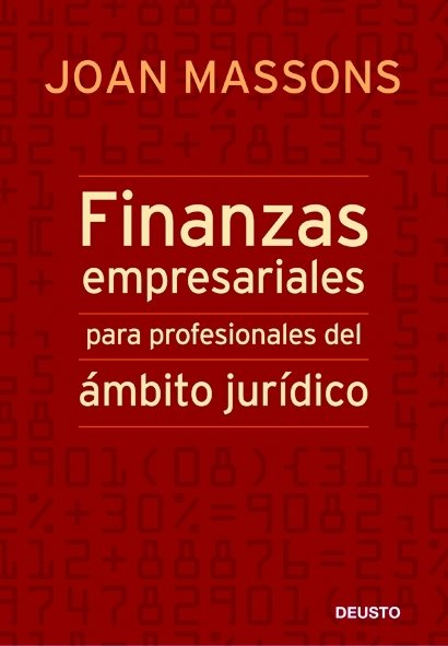 Finanzas empresariales para profesionales del ámbito jurídico, de Massons Rabassa | portada del libro