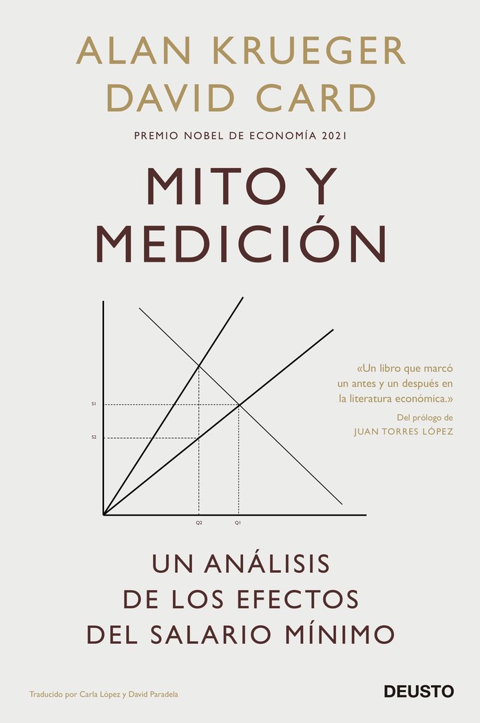 MITO Y MEDICION, de DAVID CARD Y ALAN KRUEGER | portada del libro