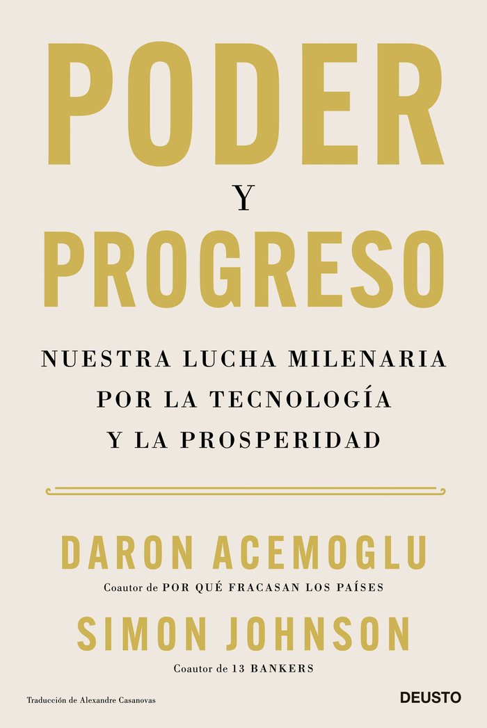 PODER Y PROGRESO, de DARON ACEMOGLU | portada del libro