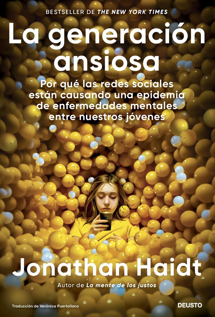 LA GENERACION ANSIOSA, de JONATHAN HAIDT | portada del libro