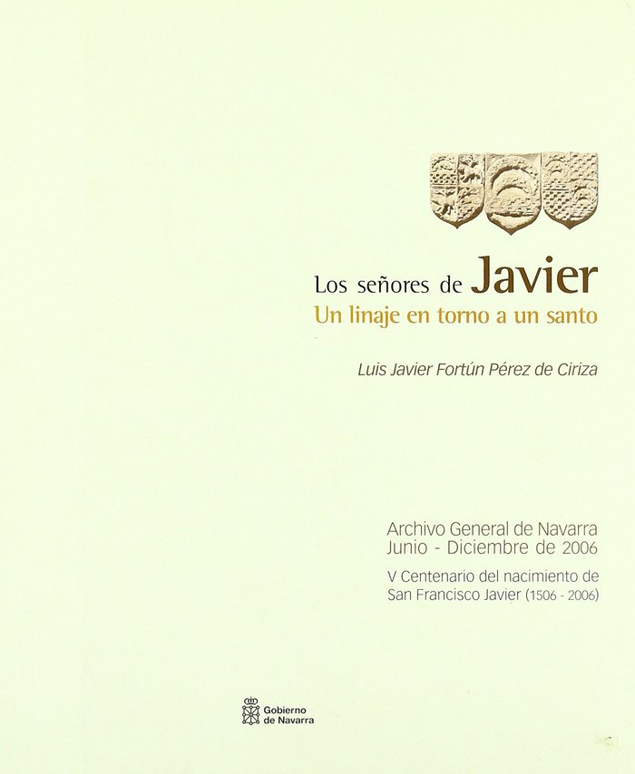 Los señores de Javier, de Fortún Pérez de Ciriza | portada del libro