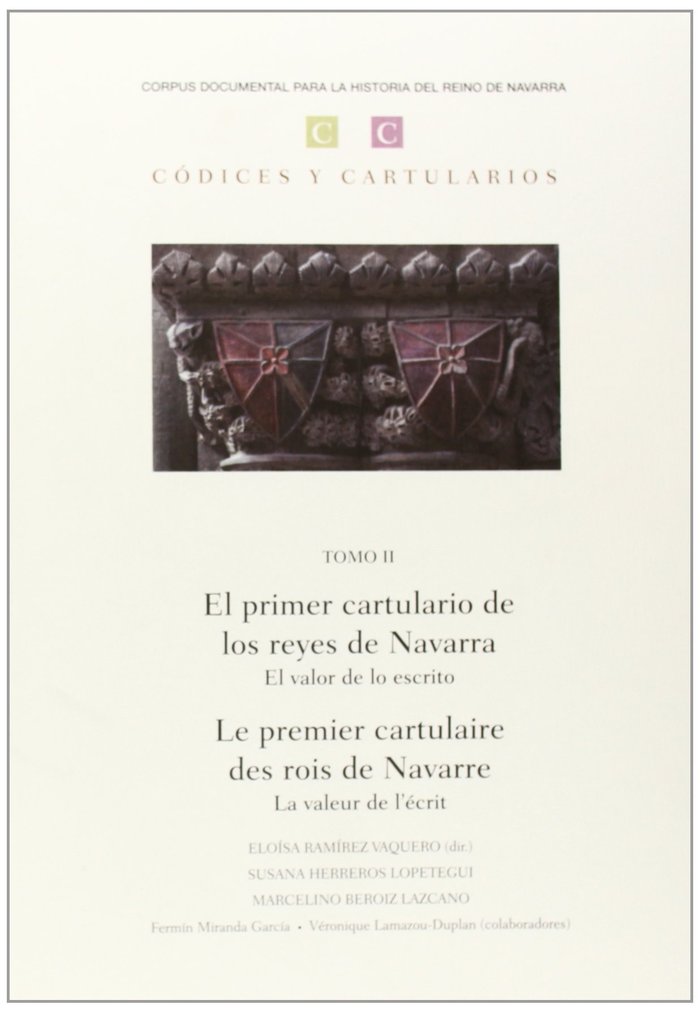 El primer cartulario de los reyes de Navarra, de Ramírez Vaquero | portada del libro