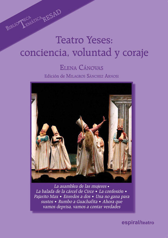 Teatro Yeses: conciencia, voluntad y coraje, de Cánovas, Elena | portada del libro