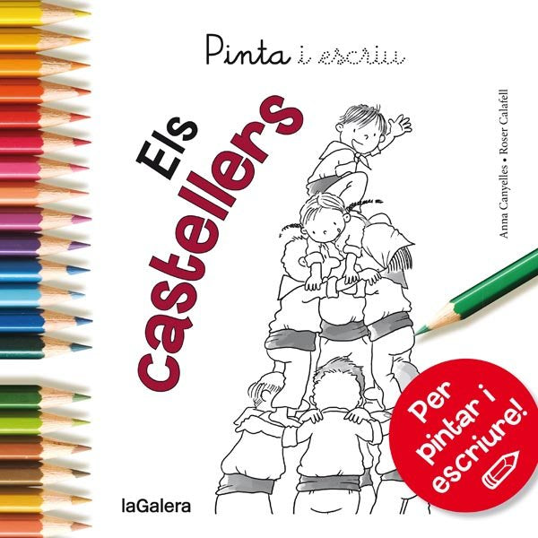 Pinta i escriu Els castellers, de Canyelles, Anna | portada del libro
