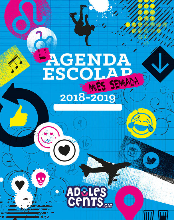 L'agenda escolar més semada. 2018-2019, de Adolescents.cat | portada del libro
