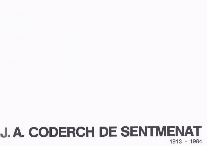 J.A. Coderch de Sentmenat (1913-1984), de AA.VV. | portada del libro