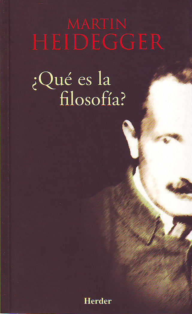 ¿Qué es la filosofía?, de Heidegger, Martin | portada del libro