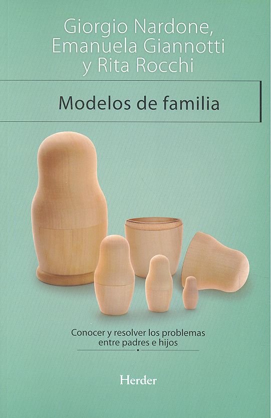 Modelos de familia, de Nardone, Giorgio | portada del libro