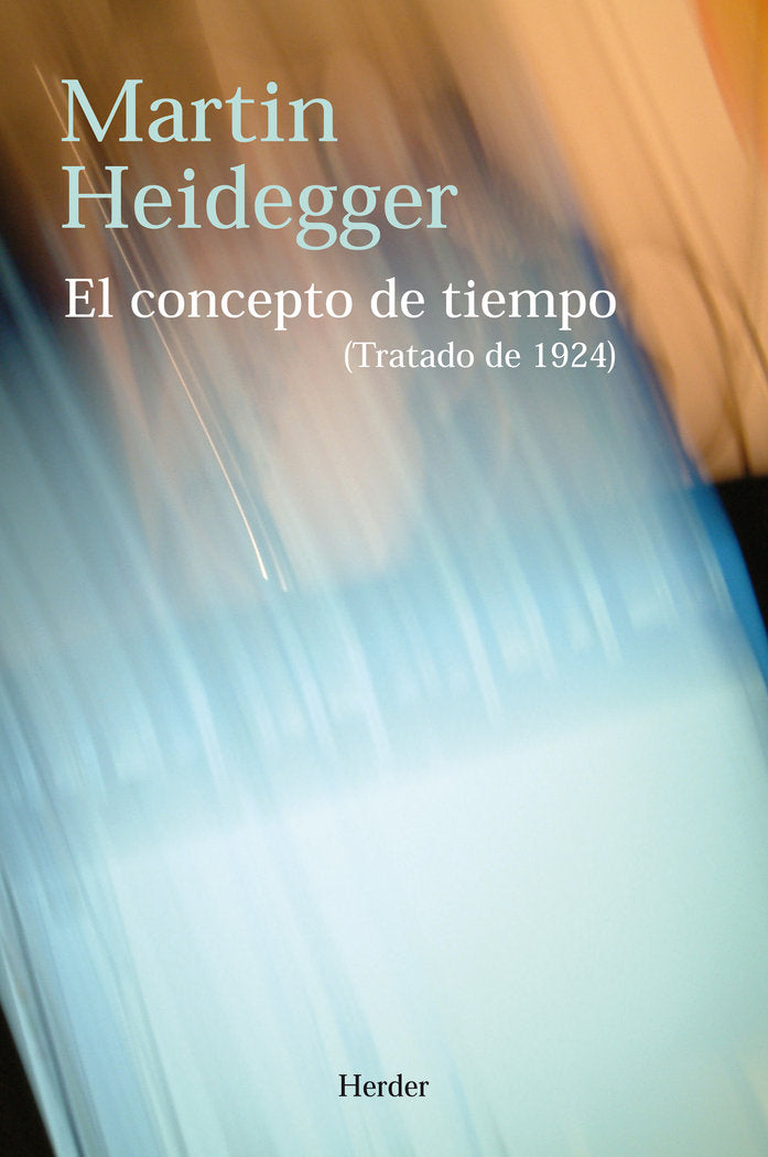 El concepto de tiempo, de Heidegger, Martin | portada del libro