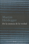 De la esencia de la verdad, de Heidegger, Martin | portada del libro