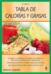 Tabla de calorías y grasas, de Klever, Ulrich | portada del libro