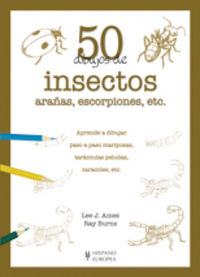 50 dibujos de insectos, arañas, escorpiones, etc., de Ames, Lee J. | portada del libro