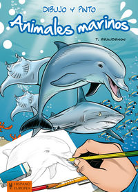 Dibujo y pinto animales marinos, de Beaudenon, Thierry | portada del libro