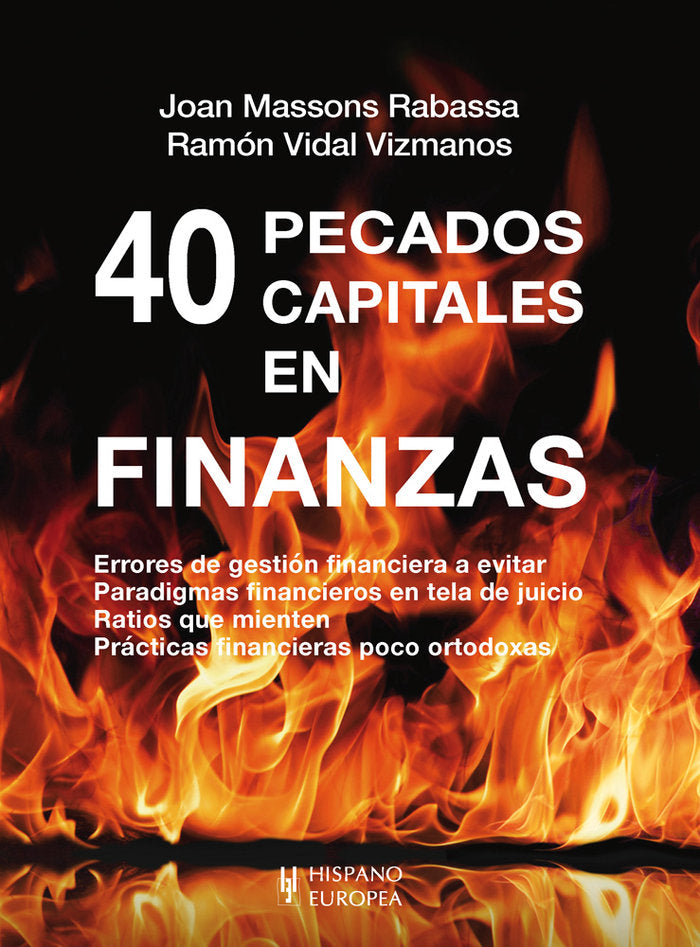 40 pecados capitales en finanzas, de MASSONS RABASSA, JOAN | portada del libro