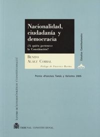 Nacionalidad, ciudadanía y democracia, de Aláez Corral | portada del libro