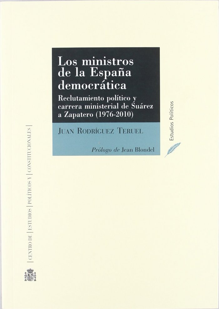 LOS MINISTROS DE LA ESPAÑA DEMOCRATICA, de RODRIGUEZ TERUEL | portada del libro