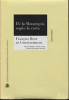 De la Monarquía según la carta, de François-René de Chateaubriand | portada del libro