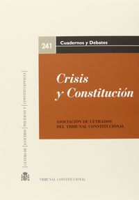 Crisis y Constitución, de AA.VV. | portada del libro