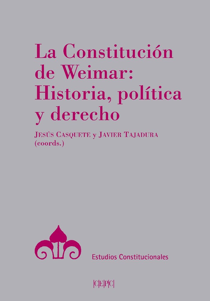 La Constitución de Weimar | portada del libro