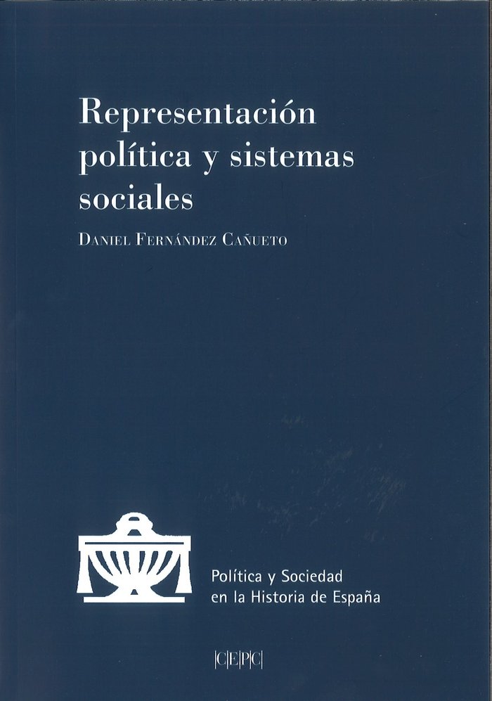 Representación política y sistemas sociales, de Fernández Cañueto, Daniel | portada del libro