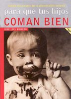 PARA QUE TUS HIJOS COMAN BIEN: CONTRA LOS ERRORES DE LA ALIMENTAC, de José Luis Romero | portada del libro