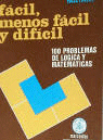 Fácil, menos fácil y difícil, de Mataix Hidalgo | portada del libro